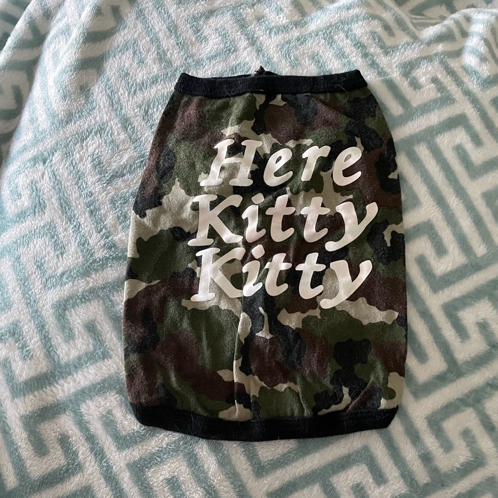 Camouflage dog shirt